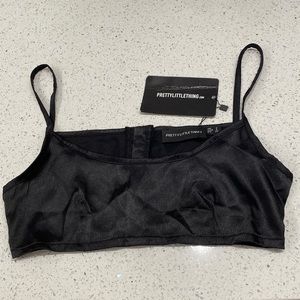 NWT PrettyLittleThing PLT satin top
